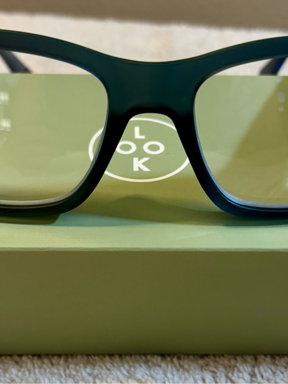 Look Optic Women's Rectangle Glasses in Matte Beige - Picture 4 of 7